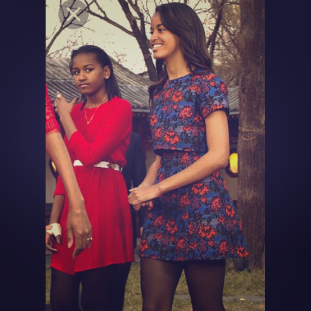 Floral topshop dress